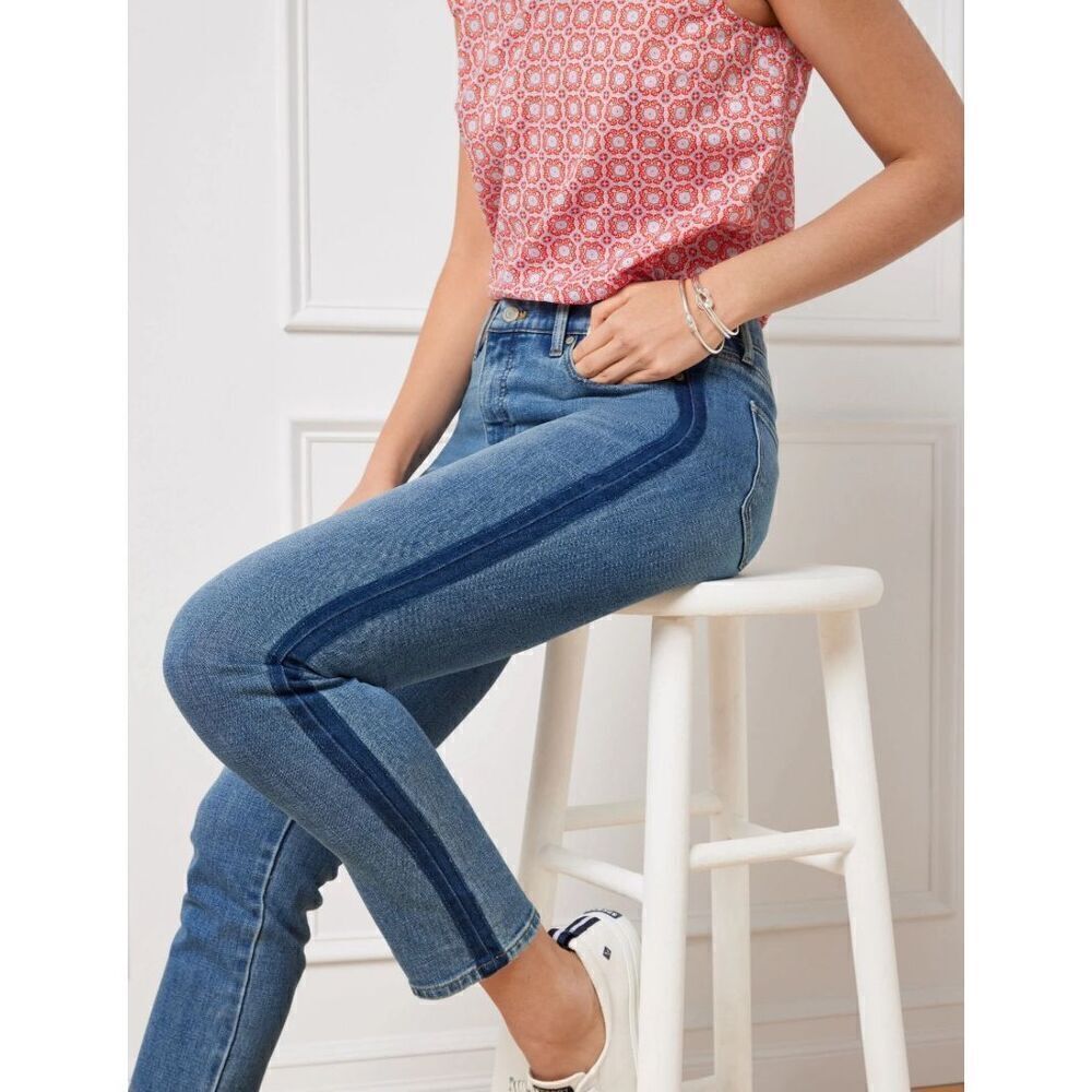 Talbots slim ankle Panama Wash women’s denim jean size 12